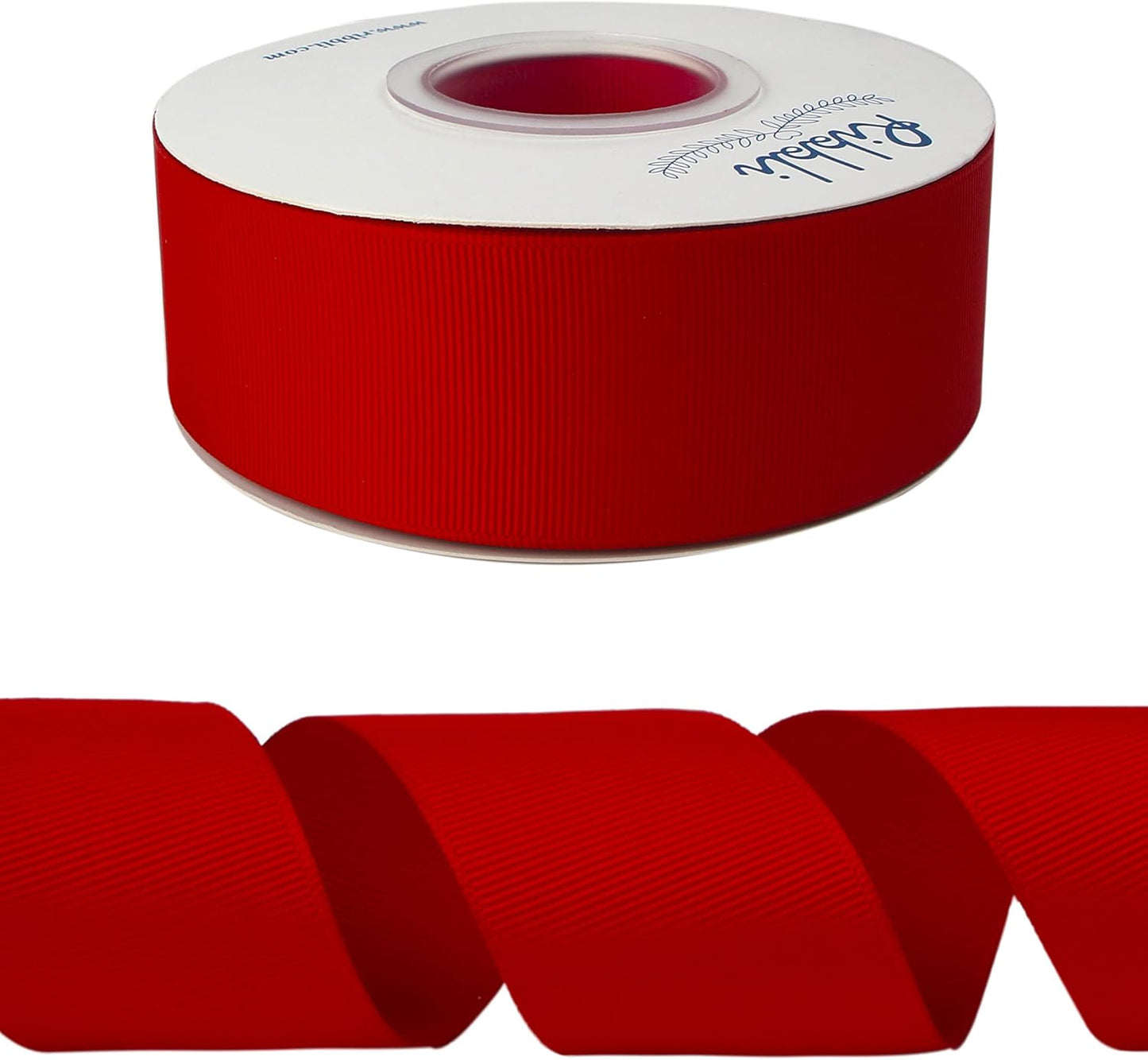 Red Grosgrain Ribbon, 1-1/2 Inches X Continuous 25 Yards,Use for Bows DIY Hair Accessories,Gift Wrapping,Craft and Sewing