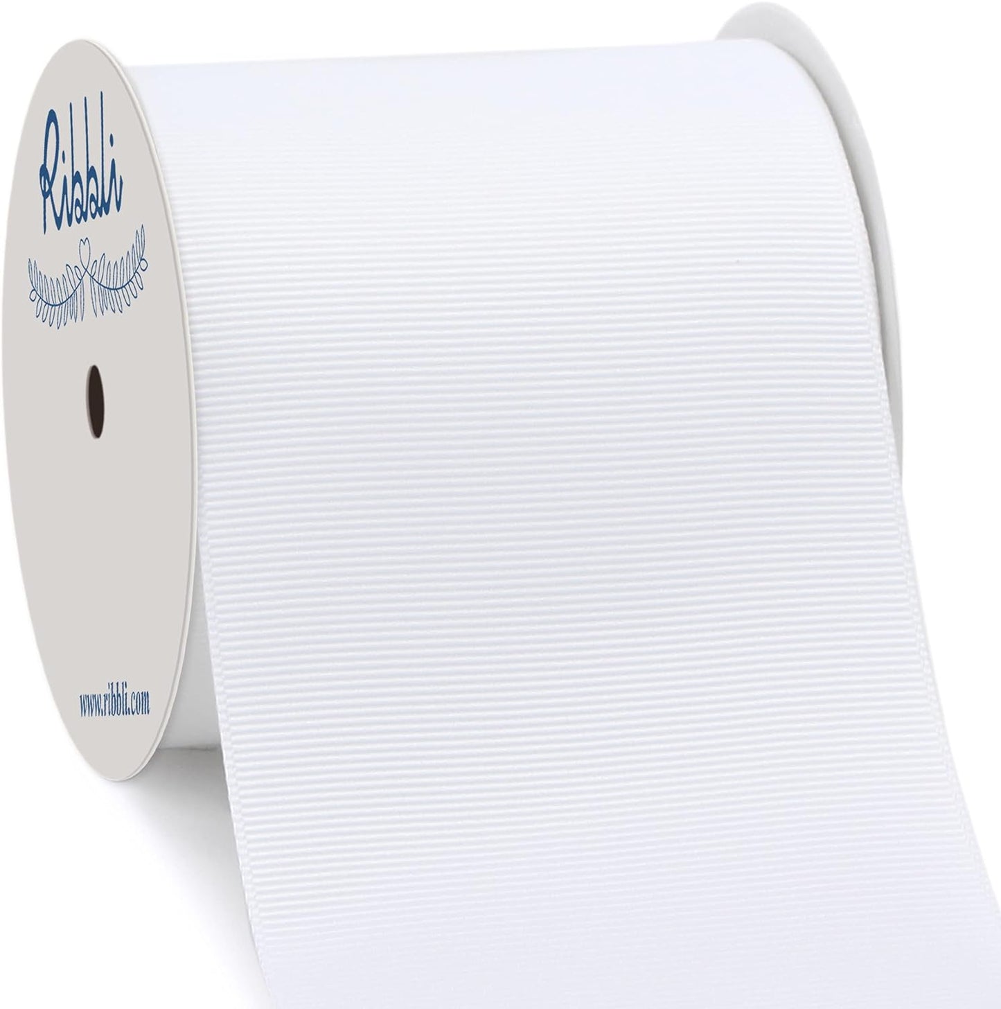 White Grosgrain Ribbon,3 Inches X Continuous 10 Yards,Use for Bows DIY Hair Accessories,Gift Wrapping,Craft and Sewing
