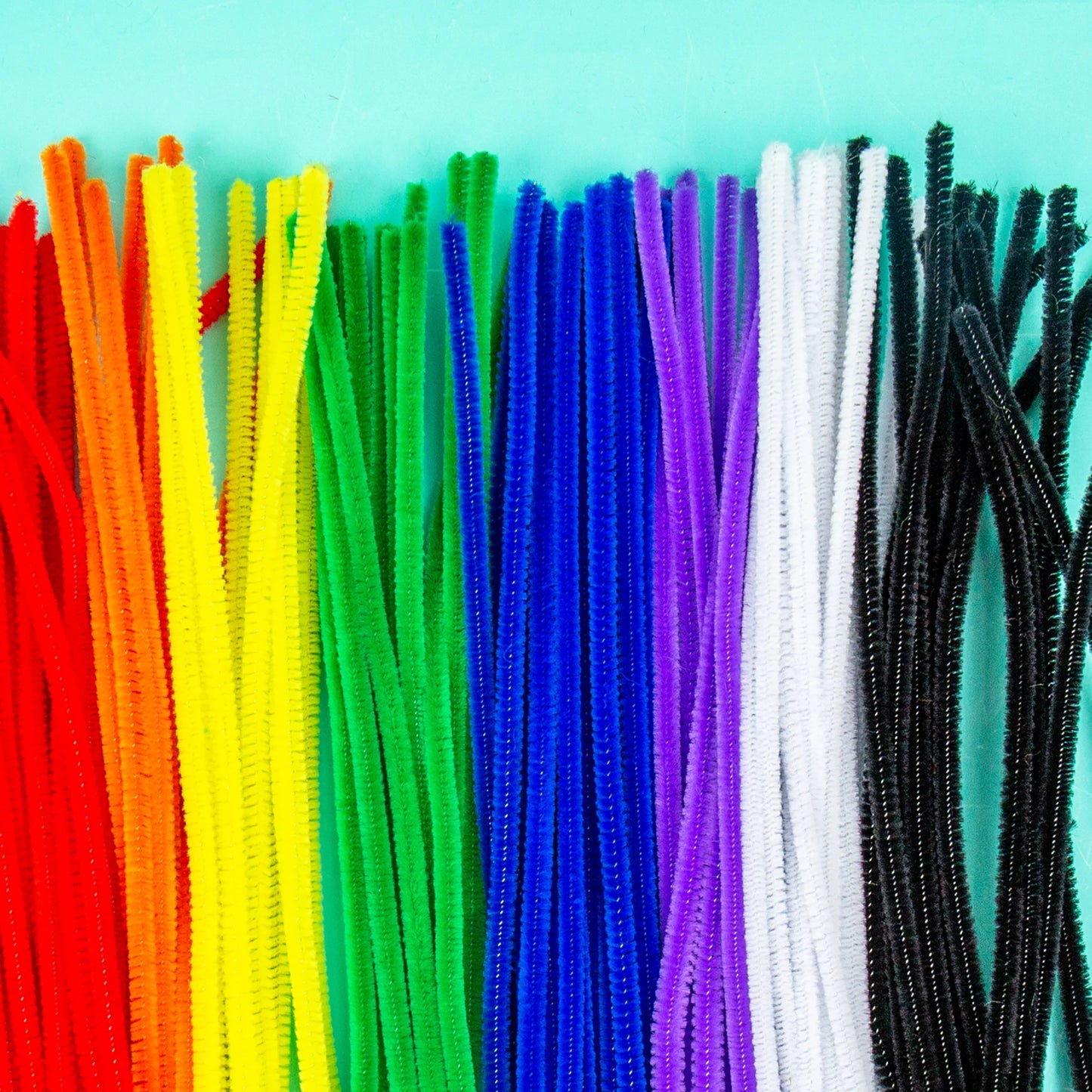 Rainbow Fuzzy Sticks, 100-Pack