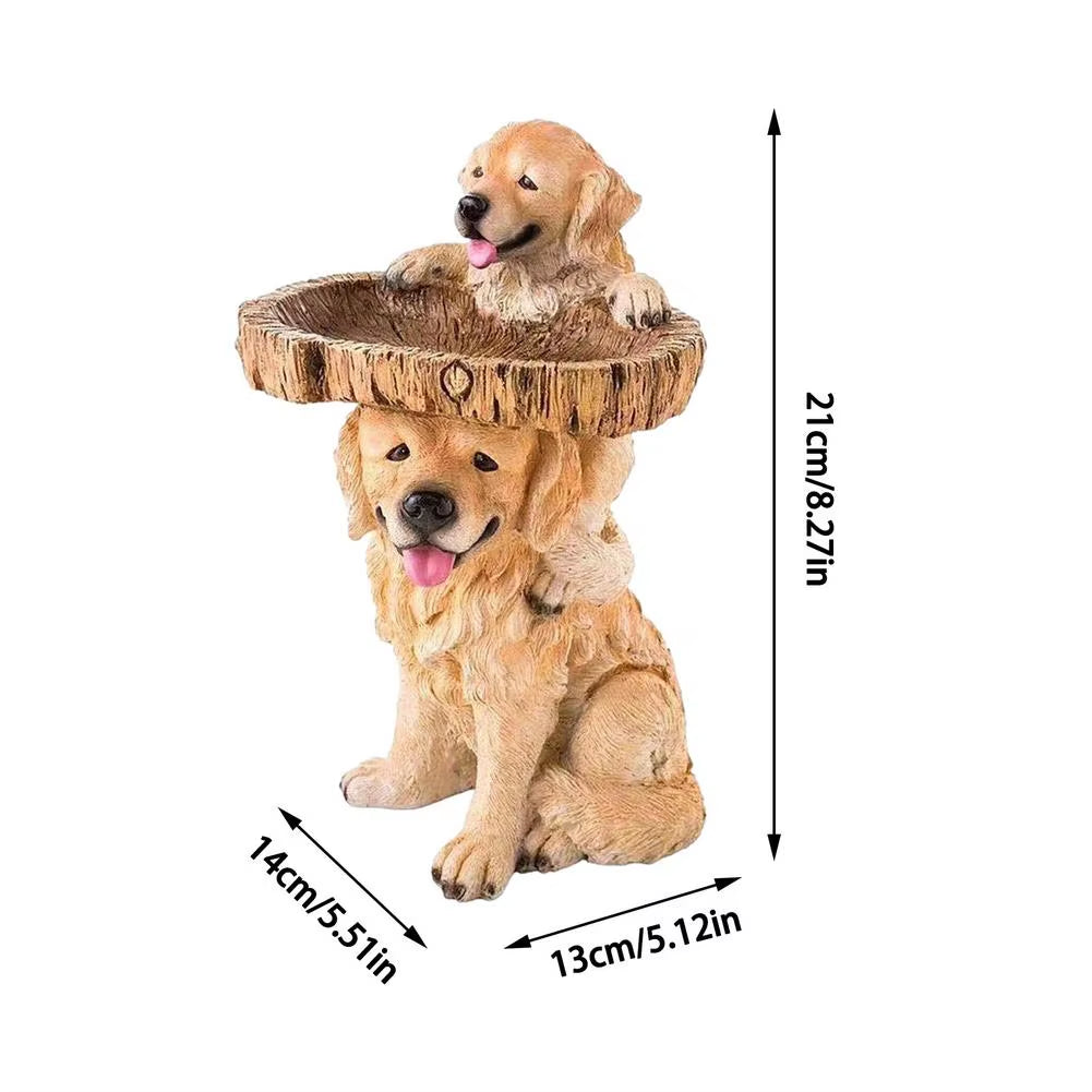 Outdoor Bird Bath Bowl Resin Pedestal Fountain Decoration for Yard Garden Planter Base Feeder Wonderful outside Decor Craft