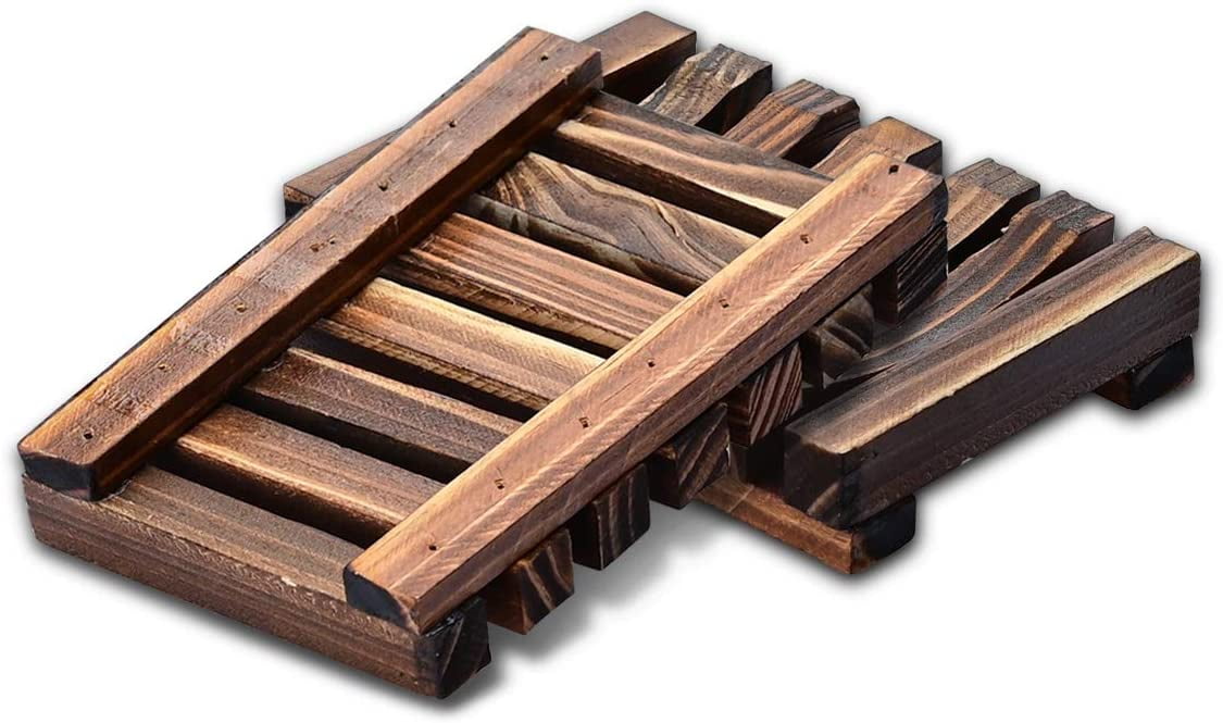 Wood Soap Dish 2 Pack