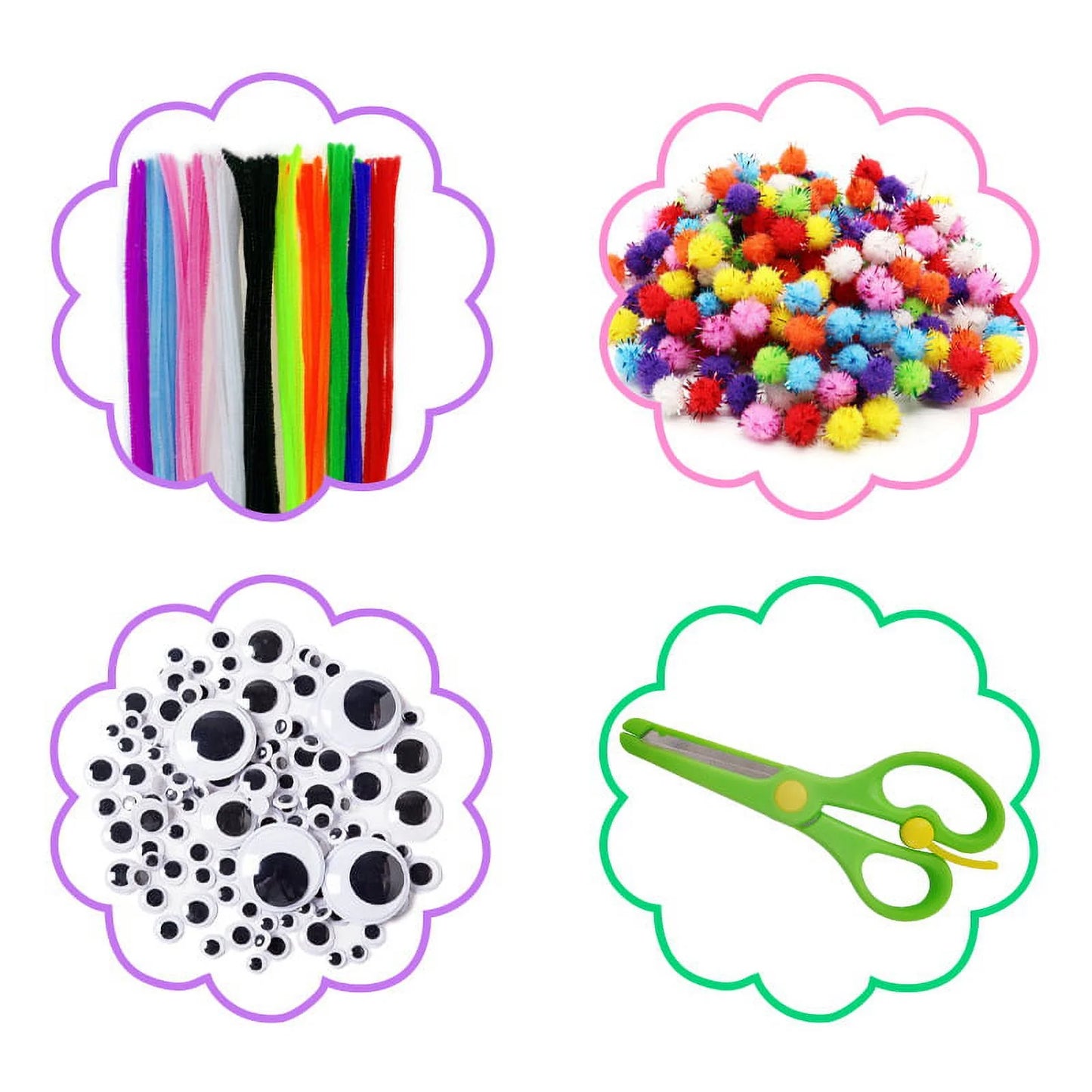 Art and Craft Supplies for Kids, Toddler DIY Craft Art Supply Set - All in One for Craft DIY Art Supplies