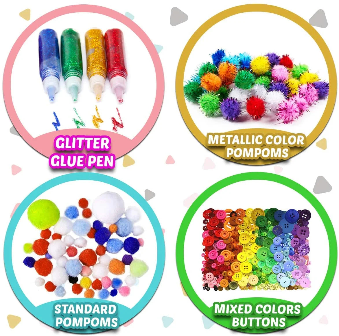 Art and Craft Supplies for Kids, Toddler DIY Craft Art Supply Set - All in One for Craft DIY Art Supplies