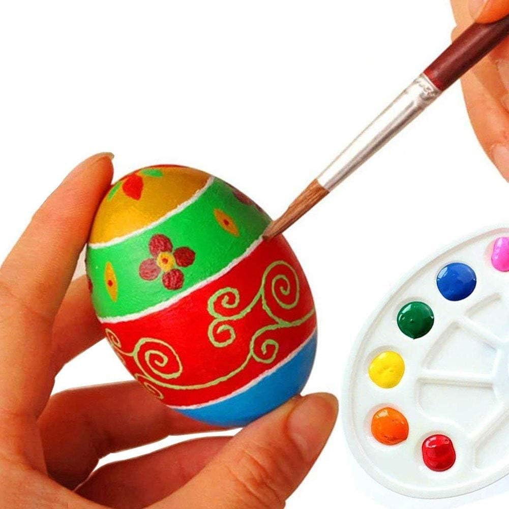 15Pcs Unpainted Wooden Fake Eggs