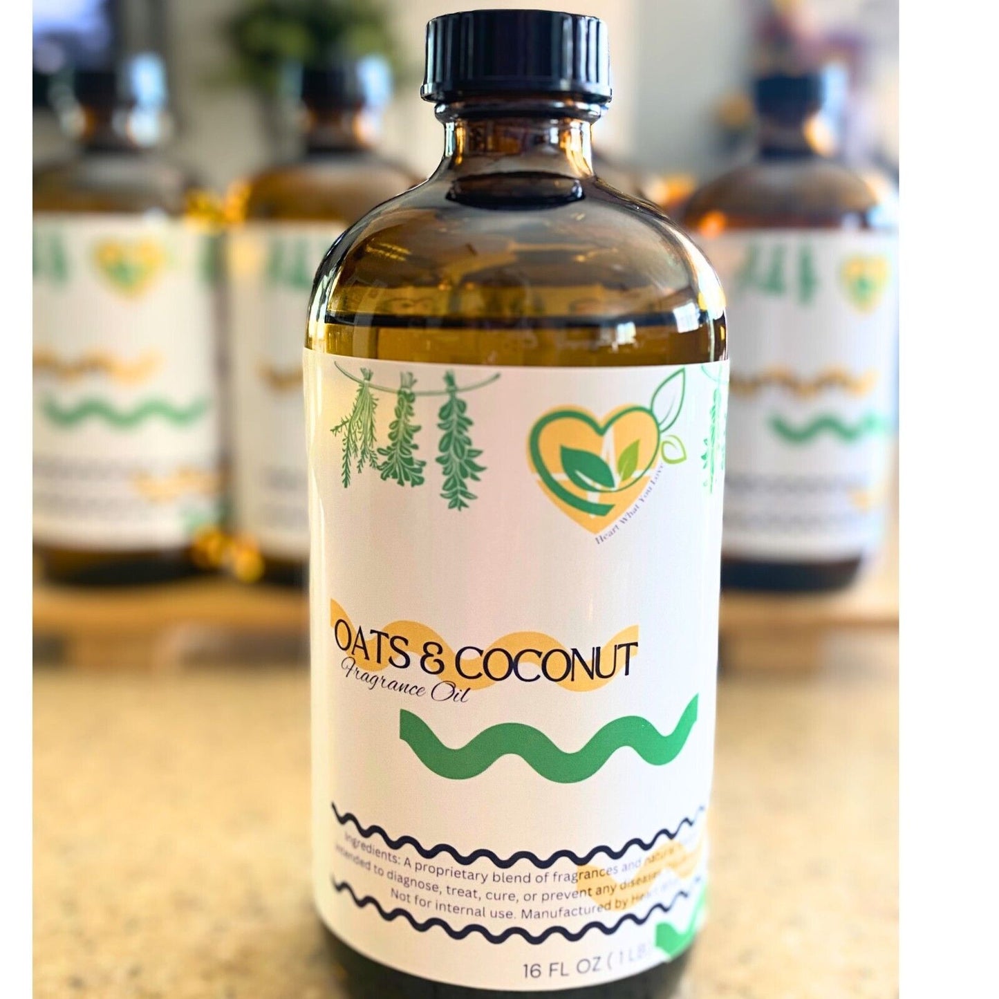 Oats & Coconut Fragrance Oil – 2X Concentrated for DIY Crafts 4/16 Oz Bottle