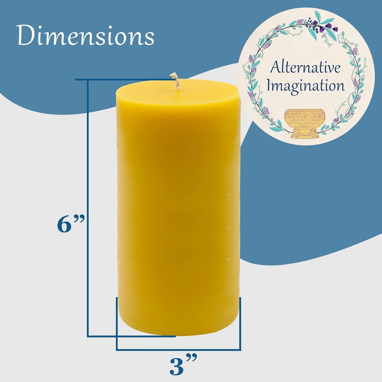 100% Pure Beeswax Candle