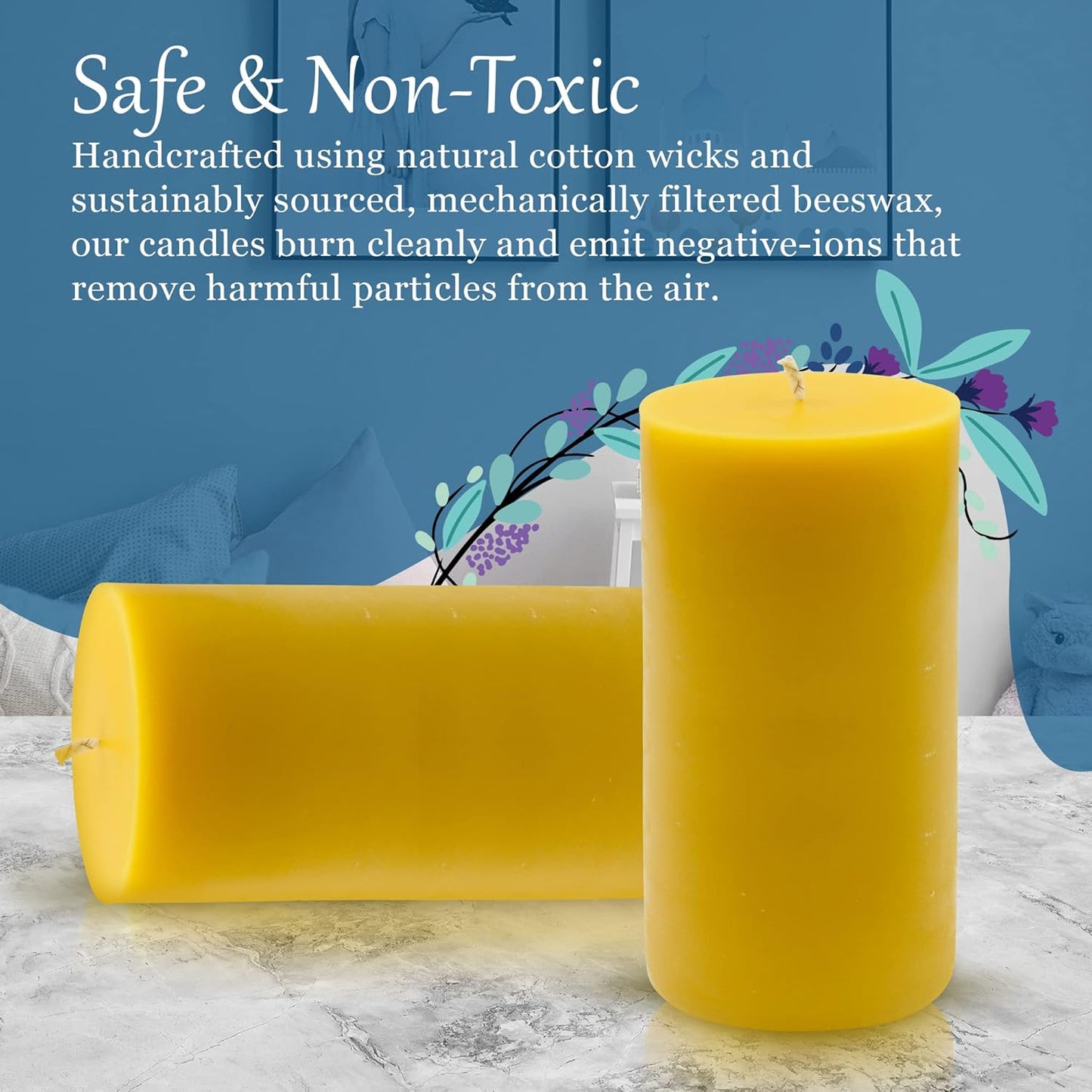 100% Pure Beeswax Candle