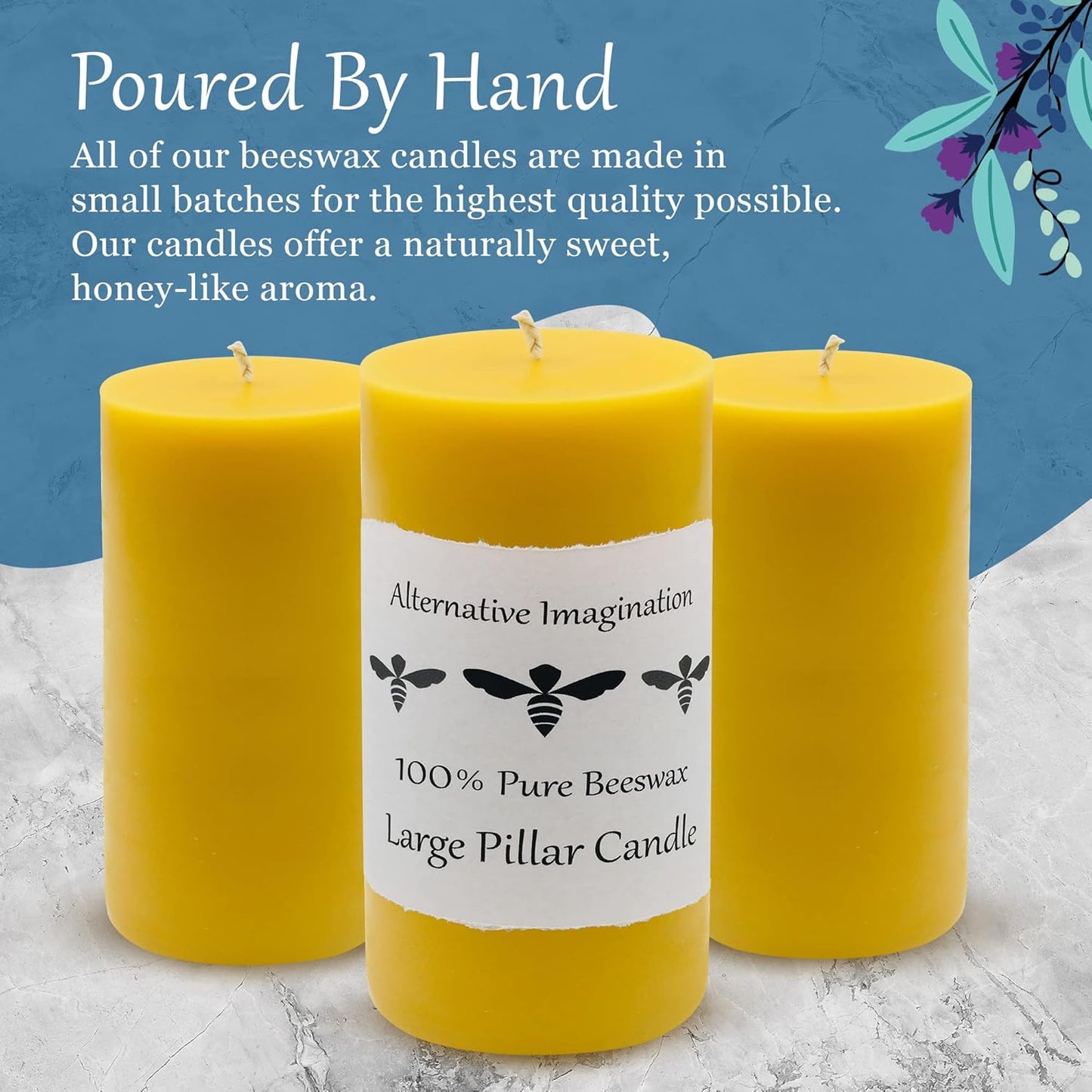 100% Pure Beeswax Candle
