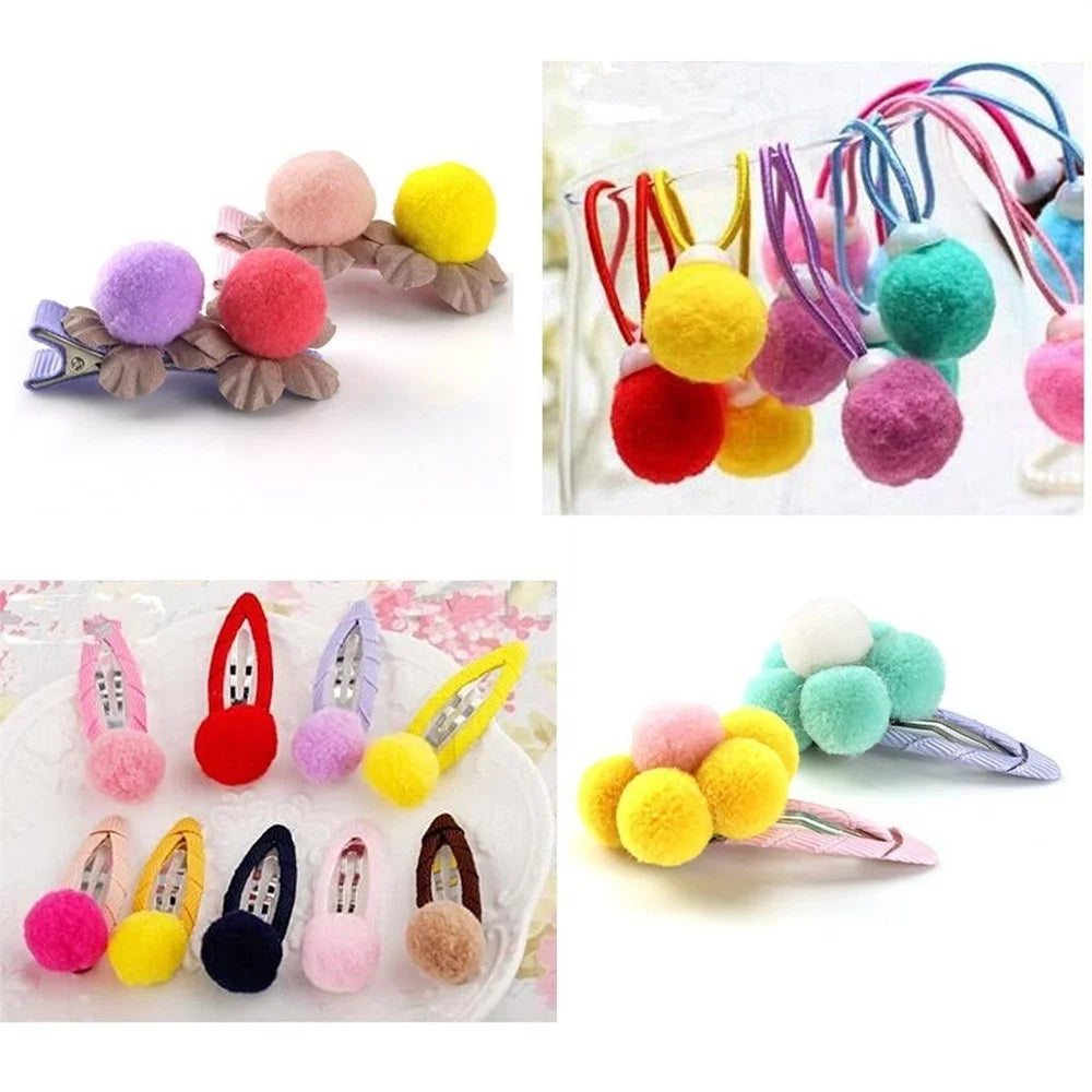 Clearance Caydo 100 Pieces 1 Inch Pom Poms for Hobby Supplies and DIY Creative Crafts