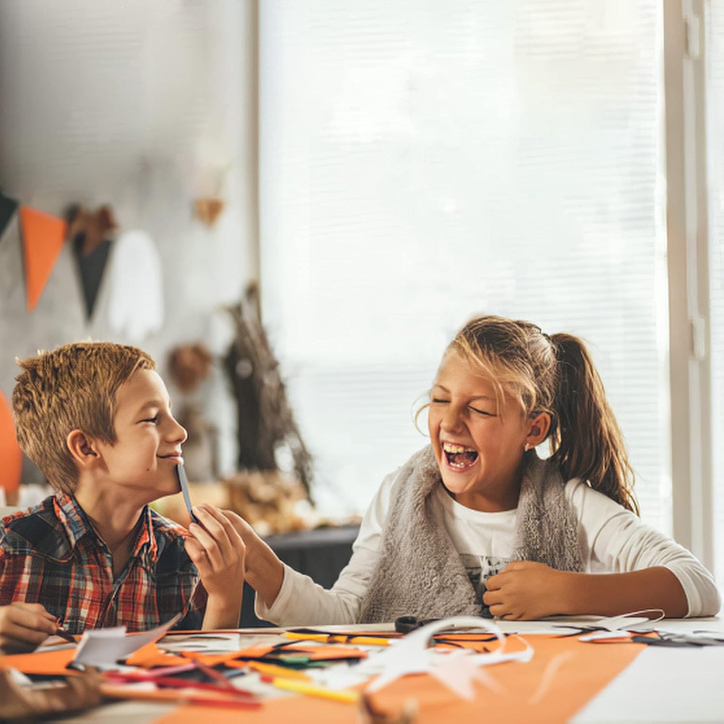 Foam Pumpkins Craft (24 Pack) Large 8 Inch Foam Pumpkin Shapes Cutout - Thanksgiving Crafts for Kids Toddlers, Bulk Fall Classroom Craft Supplies