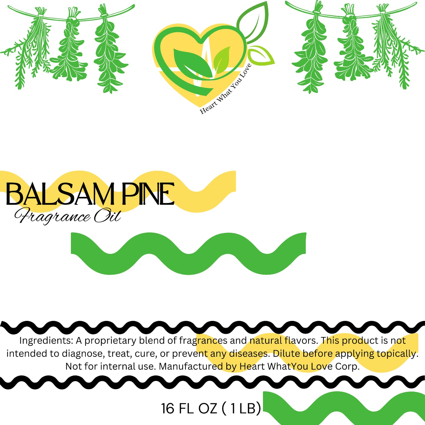 Balsam Pine Fragrance Oil – 2X Concentrated for DIY Crafts 4/16 Oz Bottle