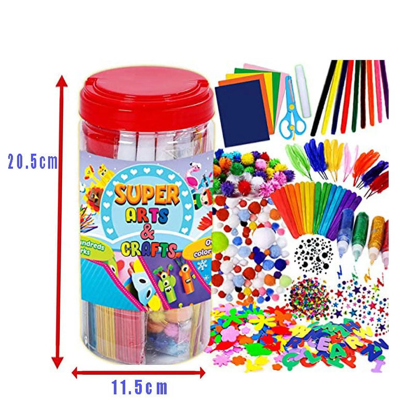 Art and Craft Supplies for Kids, Toddler DIY Craft Art Supply Set - All in One for Craft DIY Art Supplies
