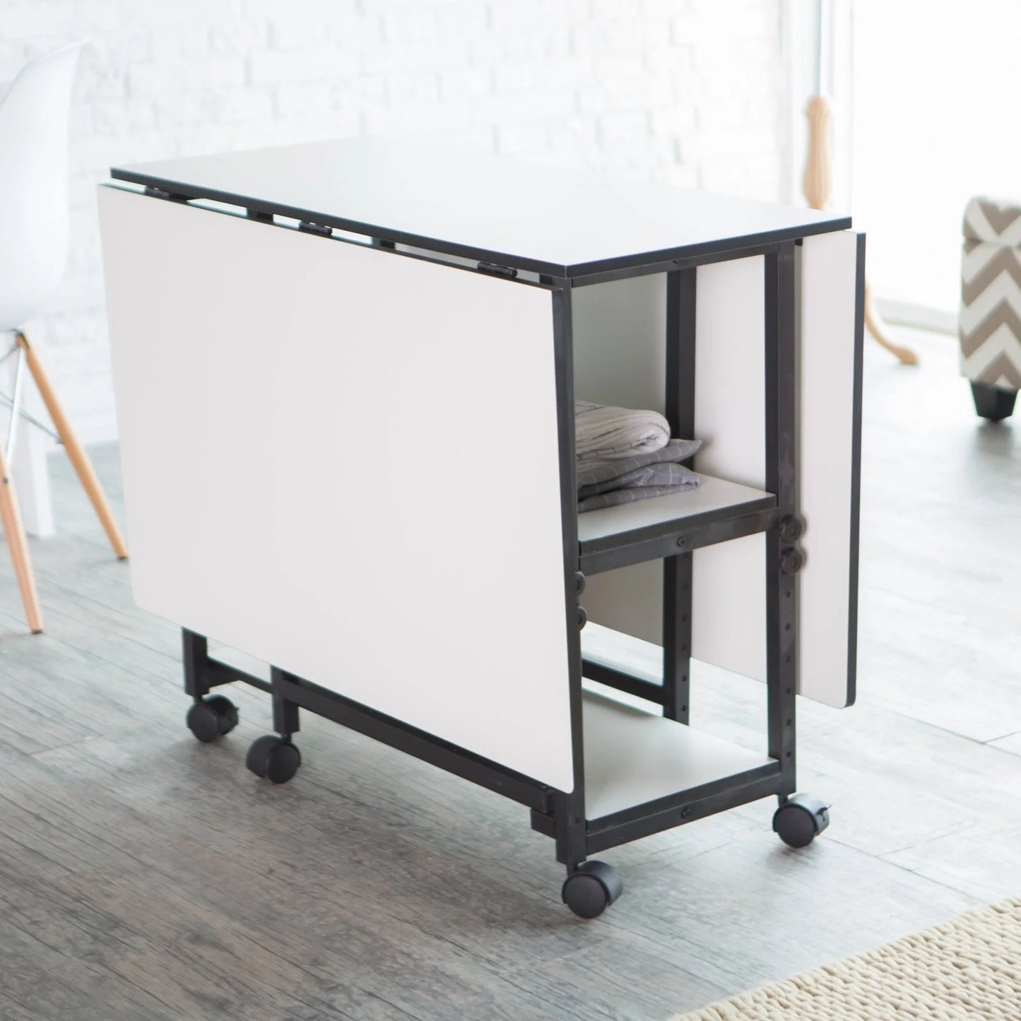 Home Hobby Adjustable Height Foldable Table for Sewing and Crafts
