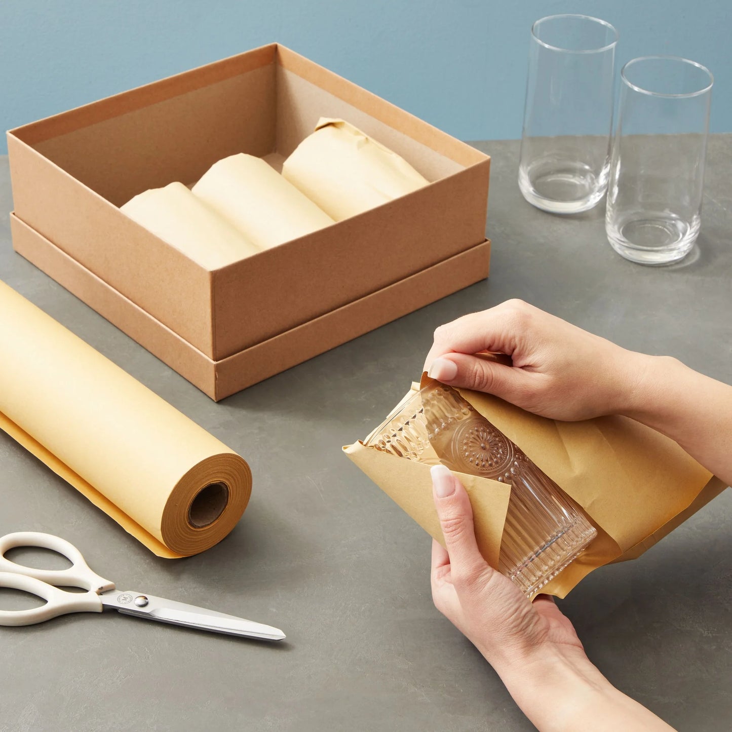 Kraft Paper Roll 12 X 1200 In, Plain Brown Shipping Paper for Gift Wrapping, Packing, DIY Crafts, Bulletin Board Easel (100 Feet)