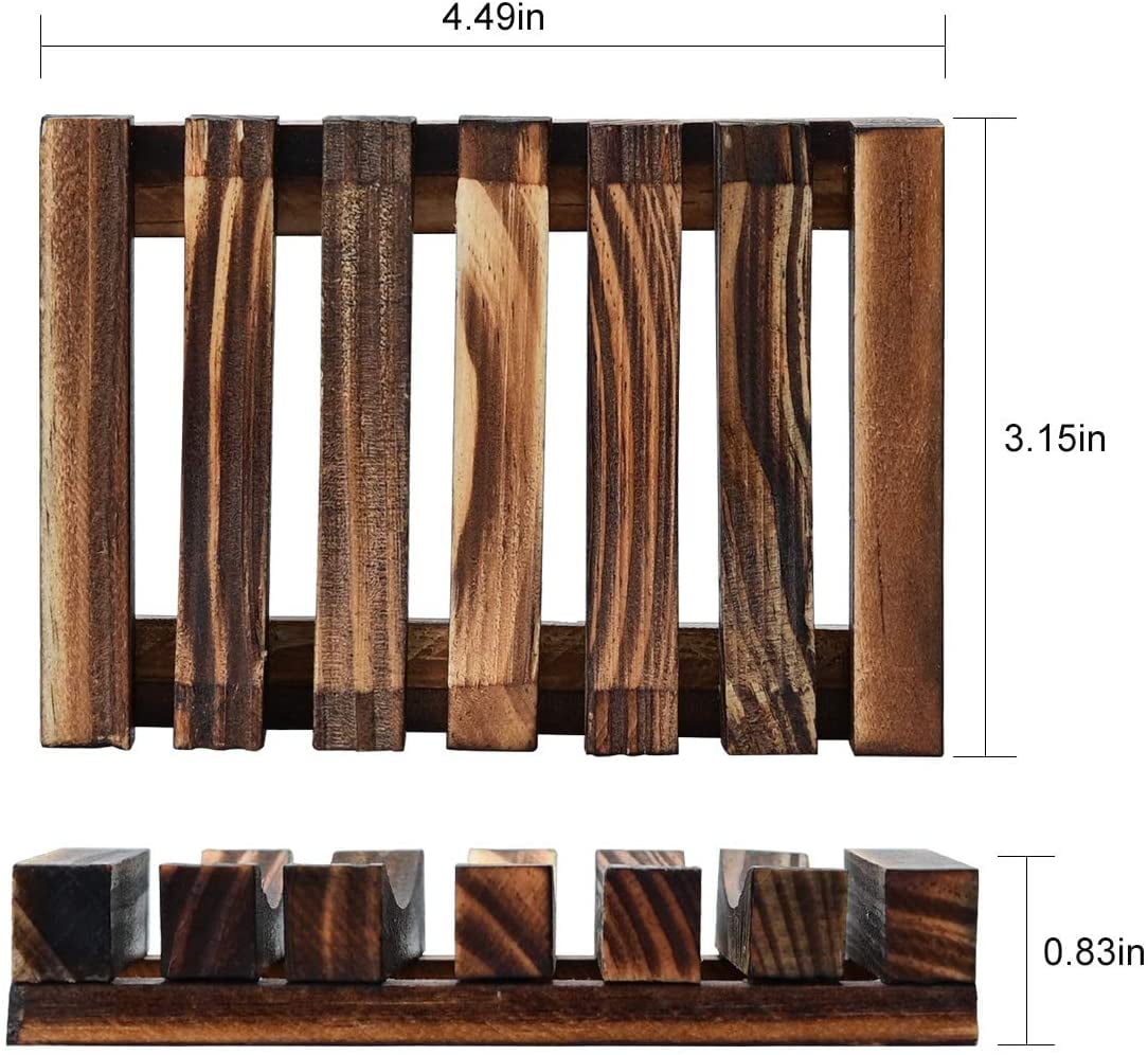 Wood Soap Dish 2 Pack