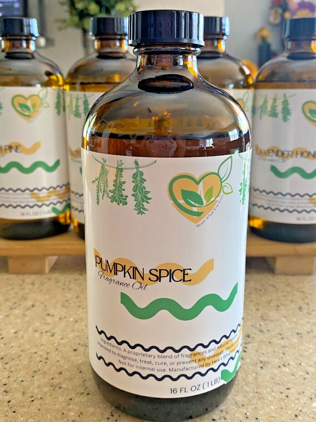 Pumpkin Spice Fragrance Oil – 2X Concentrated for DIY Crafts 4/16 Oz Bottle