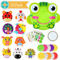 10Pcs Toddler Crafts Paper Plate Art Kit Arts and Crafts for Kids Boys Girls Preschool Easy Animal Plate Craft DIY Projects Supply Kit Creative Home Activity Craft Party Groups Gift