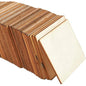 60 Pack Unfinished Wood Pieces 3X3 Inch, Blank Wooden Squares for Crafts, Cutout Tiles for DIY Coasters, Painting, Engraving