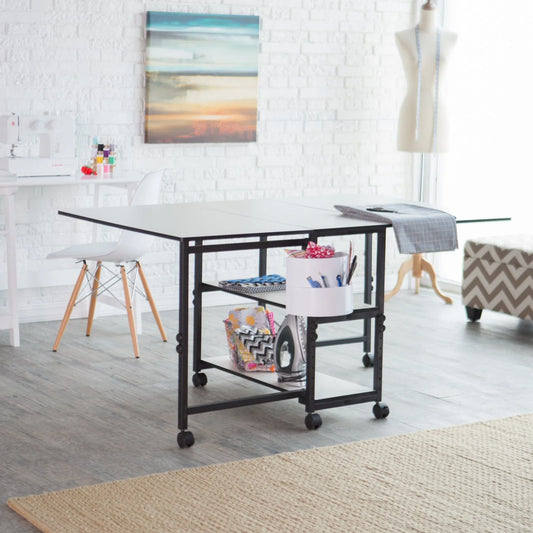 Home Hobby Adjustable Height Foldable Table for Sewing and Crafts