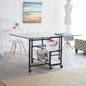 Home Hobby Adjustable Height Foldable Table for Sewing and Crafts