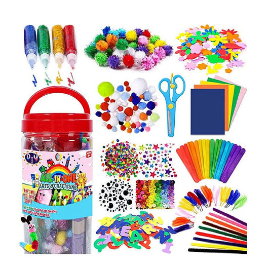 Art and Craft Supplies for Kids, Toddler DIY Craft Art Supply Set - All in One for Craft DIY Art Supplies