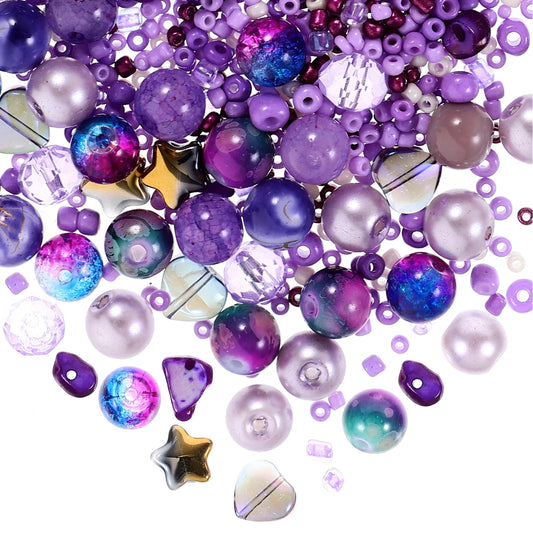 2 Bags of Glass Beads for Jewelry Making DIY Crafts Spacer Beads Bracelet Making Beads