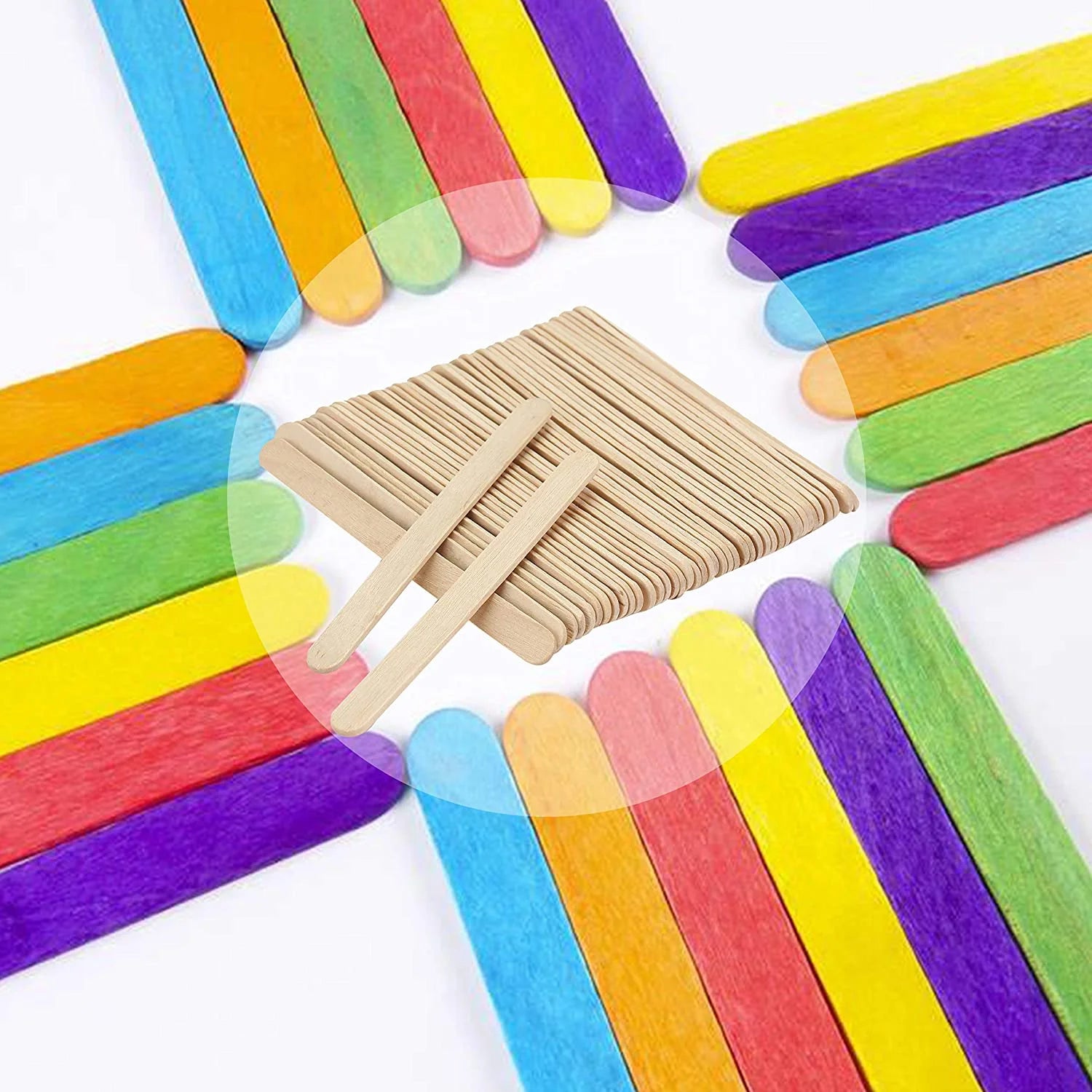 - Popsicle Stick, Craft Sticks, 4.5 Inch, 200 Pack, Wax Sticks, Popsicle Stick Crafts for Kids, Wood Sticks, Wooden Sticks for Crafts