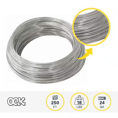 250 Ft. 10 Lb. 24-Gauge Galvanized Steel Wire
