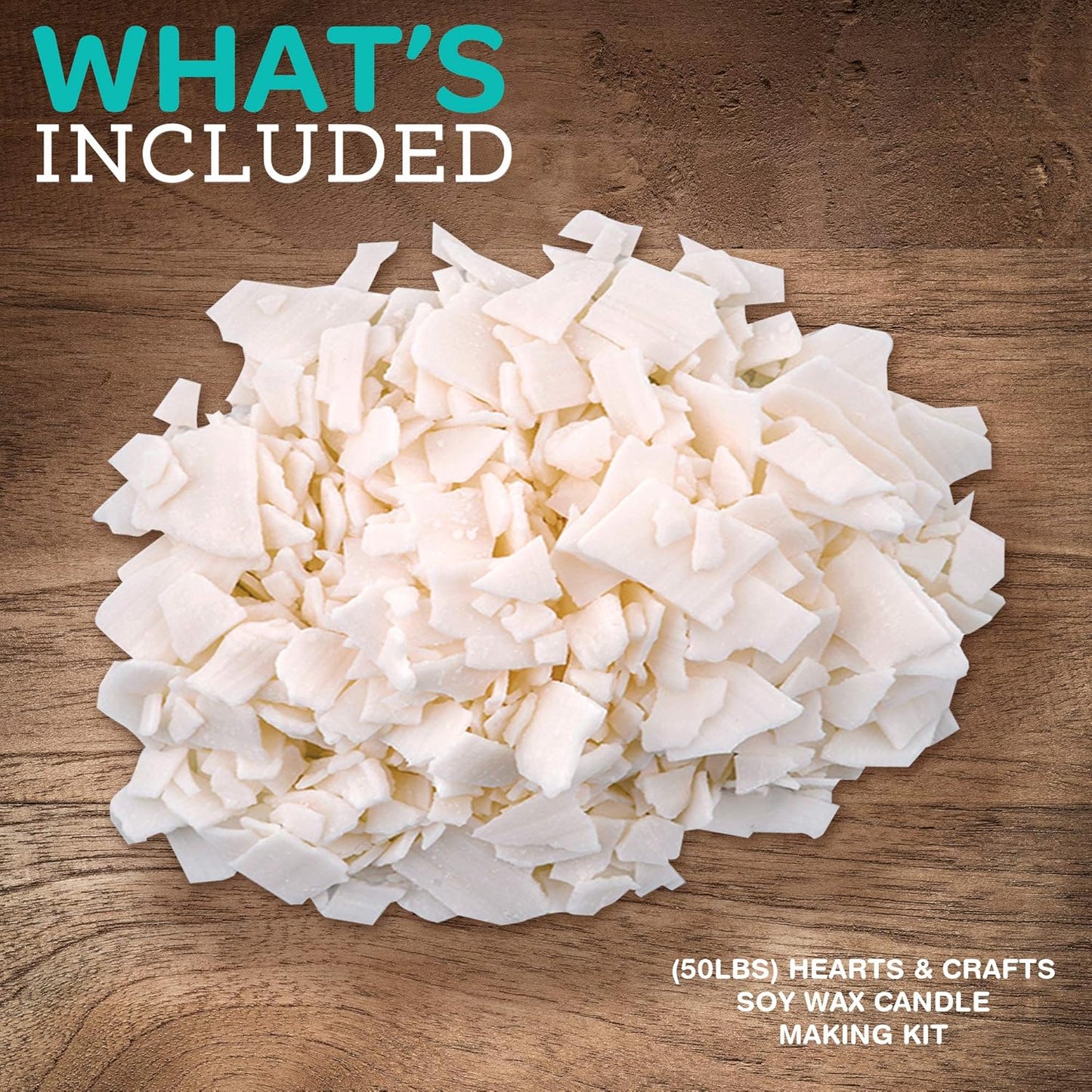 Soy Wax for Candle Making - 50Lbs Soy Wax - 2 Metal Centering Devices, 50Lbs Soy Wax Flakes - Candle Wax and Candle Making Wax Supplies Kit (Candle Wicks Not Included)