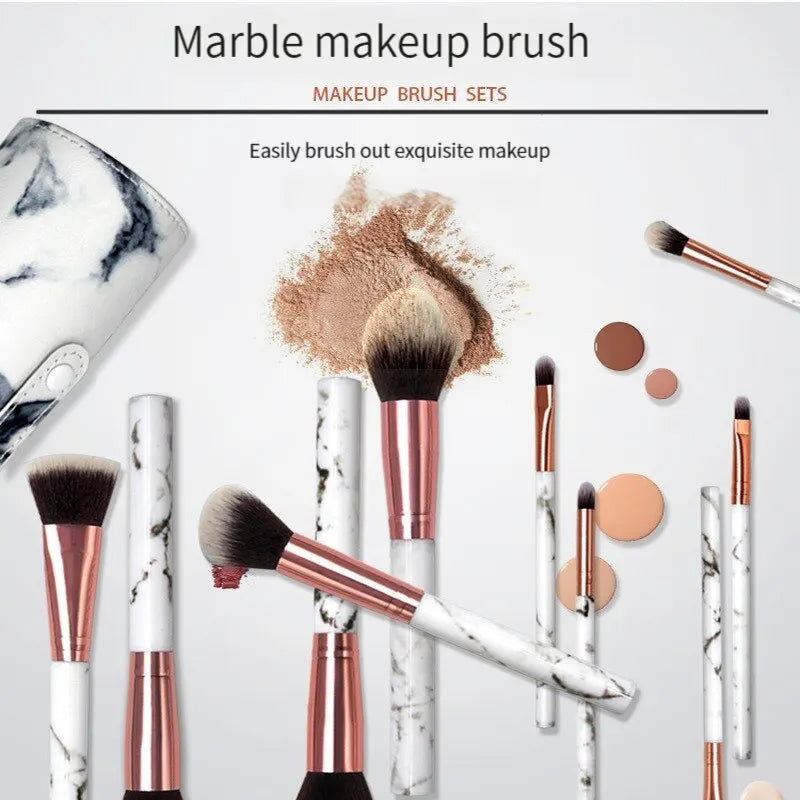 10Pcs Set Makeup Brushes Tool Set Cosmetic Powder Eye Shadow Foundation Blush Blending Beauty Maquiagem Beauty Kit for Party