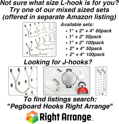 Stainless Steel Pegboard Hooks