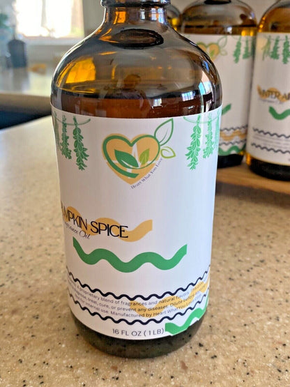 Pumpkin Spice Fragrance Oil – 2X Concentrated for DIY Crafts 4/16 Oz Bottle