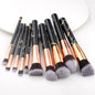 10Pcs Set Makeup Brushes Tool Set Cosmetic Powder Eye Shadow Foundation Blush Blending Beauty Maquiagem Beauty Kit for Party