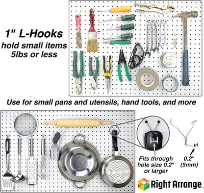 Stainless Steel Pegboard Hooks