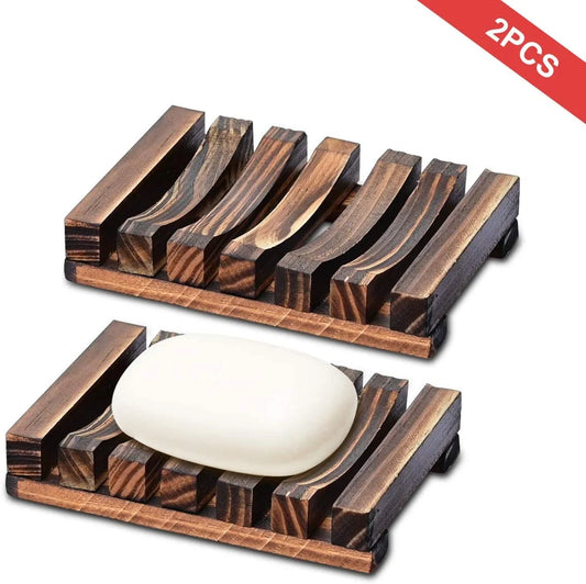Wood Soap Dish 2 Pack