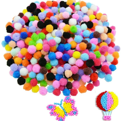Clearance Caydo 100 Pieces 1 Inch Pom Poms for Hobby Supplies and DIY Creative Crafts