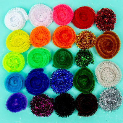 Rainbow Fuzzy Sticks, 100-Pack