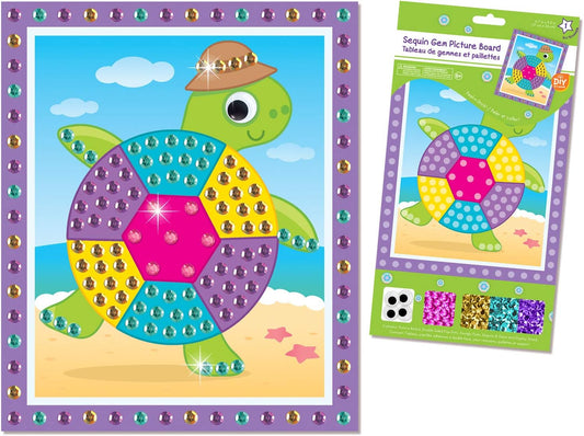 Mosaic Crafts for Kids Mosaic Kit Mosaic Sticker Art Kits for Kids Sticker Mosaic Sticky Mosaics for Kids DIY Kits for Girls Arts and Crafts for Kids Diamond Art for Kids Activities - Turtle