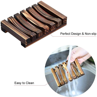 Wood Soap Dish 2 Pack