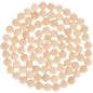 Half Wooden Beads for Crafts 120Pcs Unfinished Wood Beads DIY Crafts Supplies Half Wooden Beads for Crafts