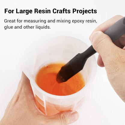 300Ml Mixing Cups for Epoxy Resin, 4PCS Extra Large Silicone Measuring Cups, Reusable, Durable Pour Tool for Casting Molds, Making Stain Jewelry & Cup, Acrylic Paint Pouring, DIY, Art, Craft