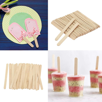 - Popsicle Stick, Craft Sticks, 4.5 Inch, 200 Pack, Wax Sticks, Popsicle Stick Crafts for Kids, Wood Sticks, Wooden Sticks for Crafts